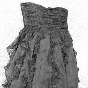 Black Strapless Dress